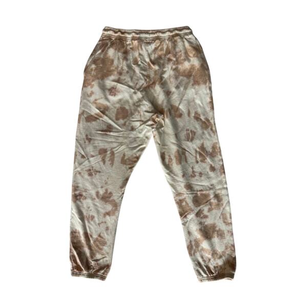 Playboy x Missguided Tie Dye Joggers Sweatpants Beige Tan Logo Loungewear - Picture 3 of 16